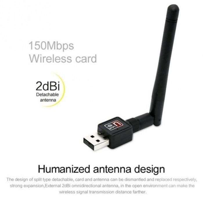 Ordinateur Pc Internet Réseau Signal Récepteur 150 Mbps Usb 2.0 Wifi Sans  Fil Adaptateur Cartes Avec Antenne #76 - Prix pas cher - Cdiscount