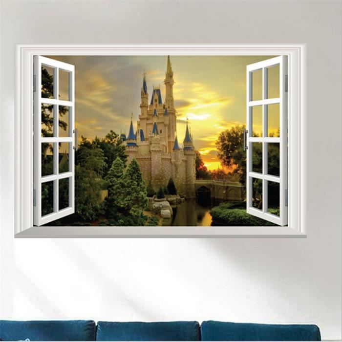 Stickers Muraux Chateau Disney Cdiscount