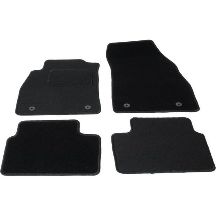 Tapis sur mesure - Opel - Insignia - Moquette noire - Lot de 4 tapis