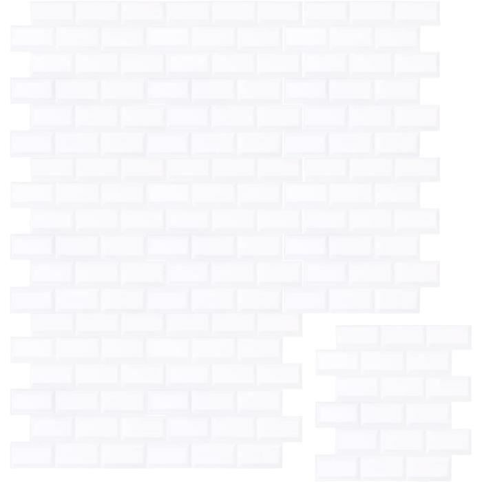 10 Papier Peint Autocollant - Brique Mural Adhésifs 3D - Panneau 380