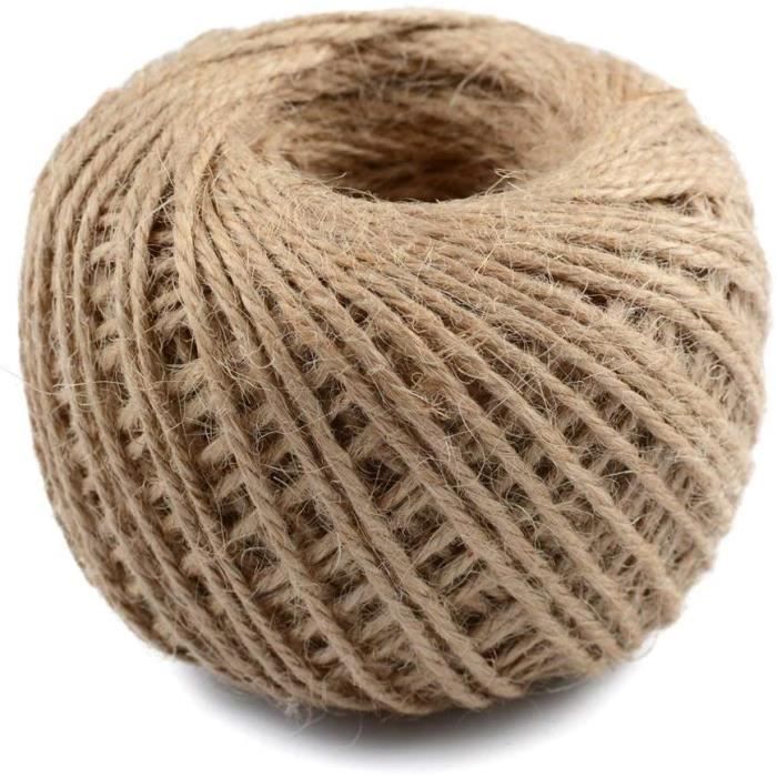 Ficelle De Jute En Vrac De Couleur Naturelle De 2mm 3 Plis Ficelle De