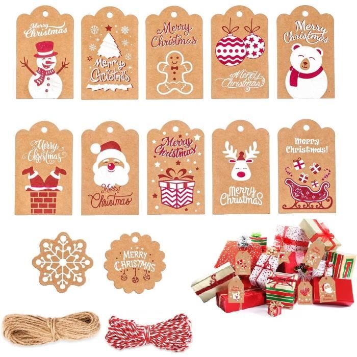 Collection d'étiquettes de Noël vintage | Vecteur Gratuite