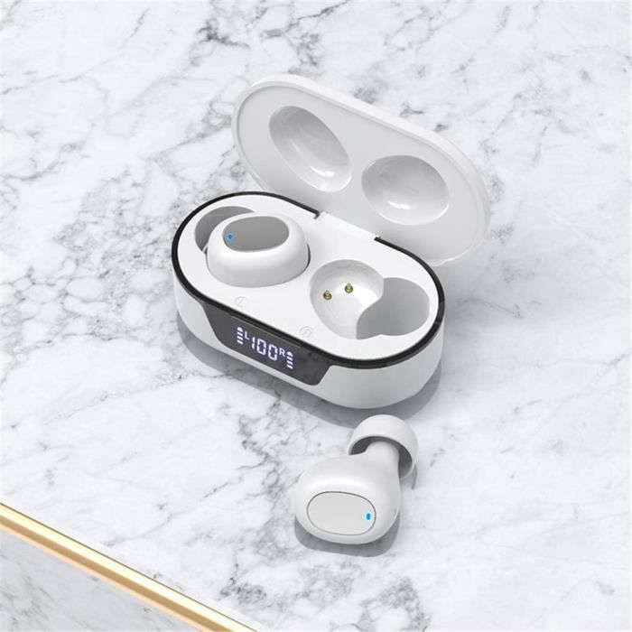 Écouteurs Bluetooth TWS Sans Fil - Étanches, Avec LED, Pour Appels Et Musique Stéréo | Couleur Noire, Générique