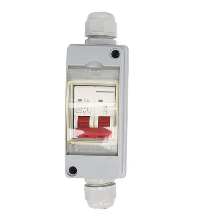 Interrupteur Isolateur PV DC 500V 32A - Disjoncteur Solaire IP65