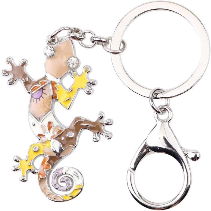 Porte-clés Chien Basset Hound Émail - Bijou Alliage Acrylique Pour Sac Voiture Portefeuille