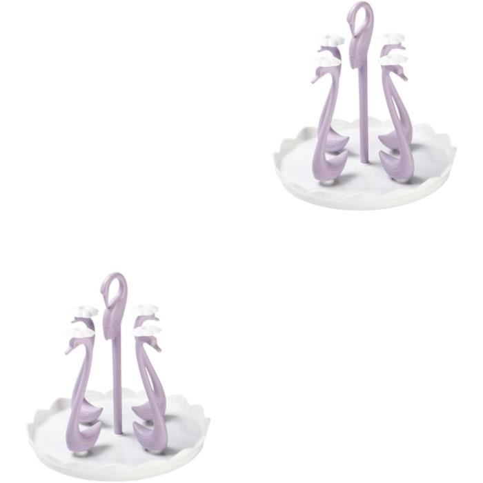 Porte-tasses En Bambou (lot De 2) - Arbre à Tasses 3 étages, Design Naturel, Gain De Place