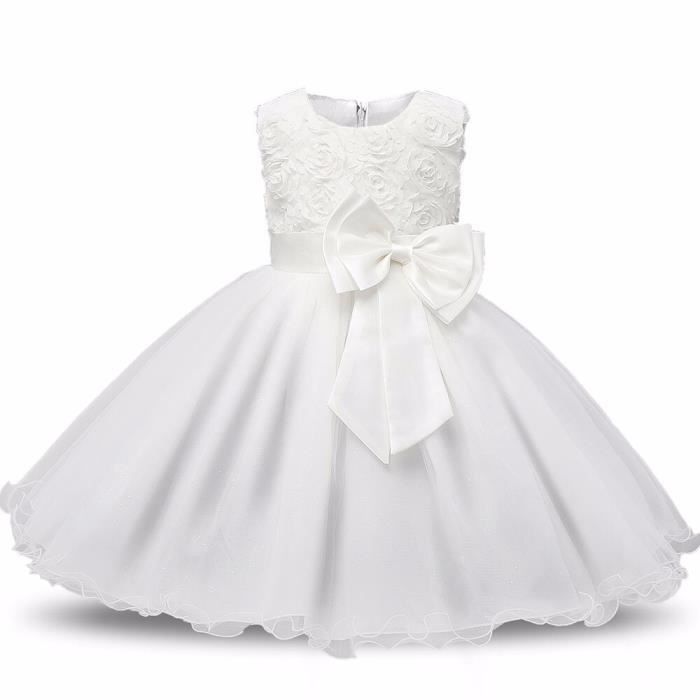 Robe Princesse Fille En Velours à Paillettes - Manches Longues, Noeud Papillon - Idéale Noël & Occasions - 6