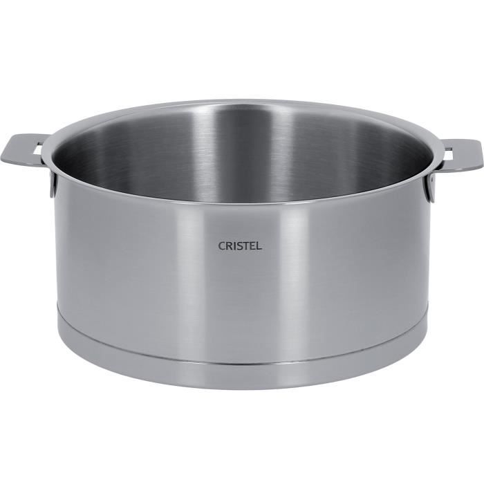 CRISTEL C12QL Casserole INOX 12cm sans poignée Amovible