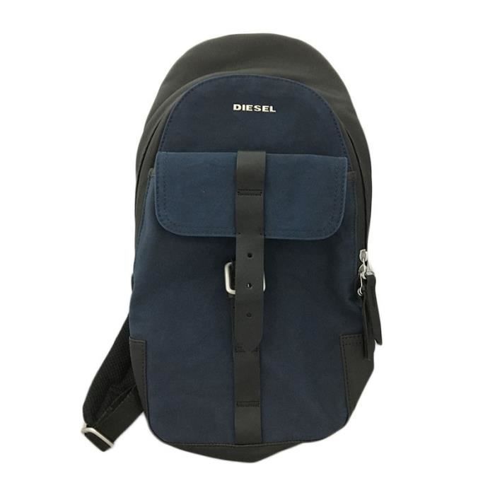 Sac à Dos Diesel Authentic Blue – Bleu, Polyester, Dimensions 40,5x33x12 Cm, Neuf Avec étiquettes