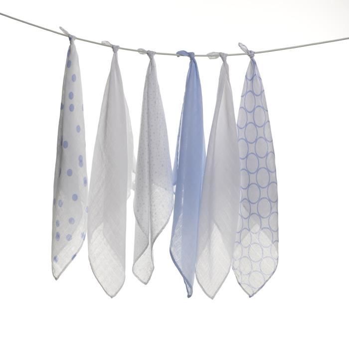 Ours Bleu ciel Langes Imprim/é multicolore Lot de 5/ chiffons couches en tissu 70/ x 80/ coton neuf