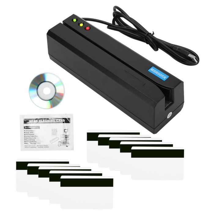 MSR605X lecteur de carte à bande magnétique indicateur LED