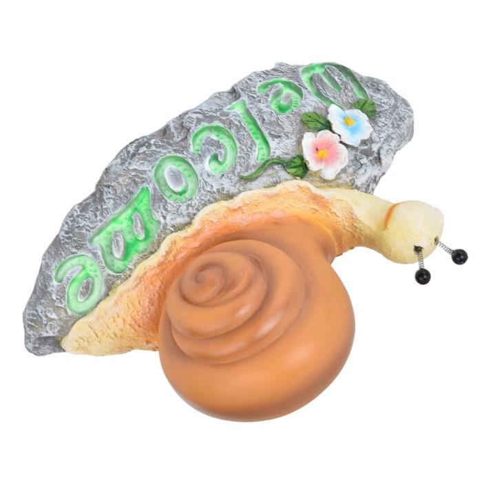 INOOMP Lot De 6 Petits Escargots Miniatures Lumineux En Résine Pour Décoration De Jardin, Accessoires De Fée Pour Micro Paysage, Lueur Réaliste