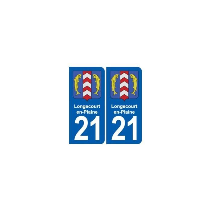 Autocollants Blason Bagneux 92 Pour Plaque Immatriculation - Lot De 2 - Résistants Aux Intempéries