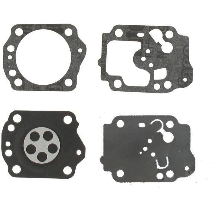Kit membranes adaptable ZAMA pour carburateur monté sur McCULLOCH 555, VIRGINIA MH 542, TIVOLI 63, T