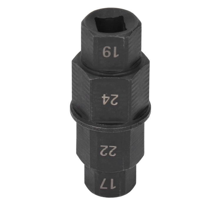 Akozon Outil de pilote de broche hexagonale, 22, 24 mm pour roue avant et arrière de moto llave Allen 17 llave Allen 17 roues Outil de retrait de l' de roue avant