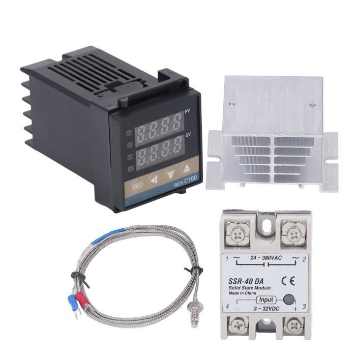 Contrôleur REX PID Régulateur De Température Numérique Sortie Relais REX C100FK02-M*AN