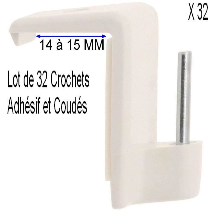 32 Crochets Ca Ne Tombe Plus Coud Et Adh sif Support Tringle Fen tre 32-crochets-ca-ne-tombe-plus-coud-et-adh-sif-support-tringle-fen-tre