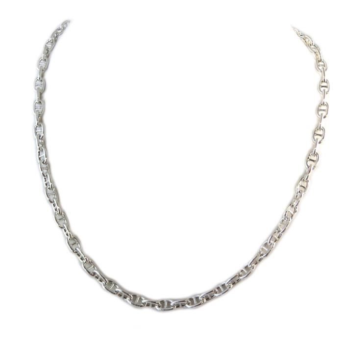 collier argent maille marine femme collier argent maille marine femme