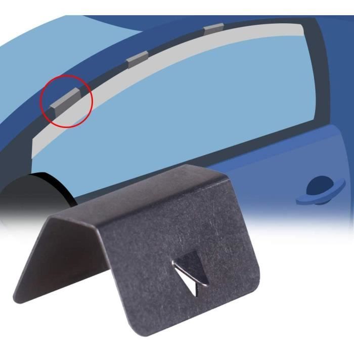 Voiture Déflecteurs Pour Smart Fortwo 451 2008-2014, Fenêtre Latérale Air Déflecteur Visière Garde Protecteur Porte Ventvisor Accessoires