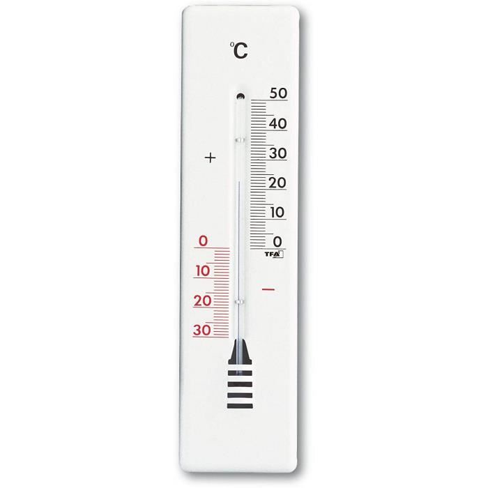 Thermometre - Limics24 - Innen-Aussen-Thermometer Aus Thermomètre  Analogique Intérieur Extérieur Métal Blanc L 56 X B - Cdiscount Santé -  Mieux vivre