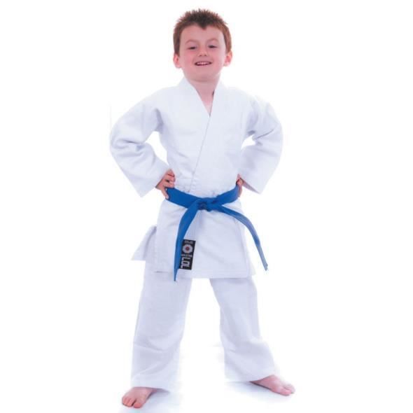 V.Sports Kimono uniforme judo enfants adultes blanc blanchi tenue entraînement judo 