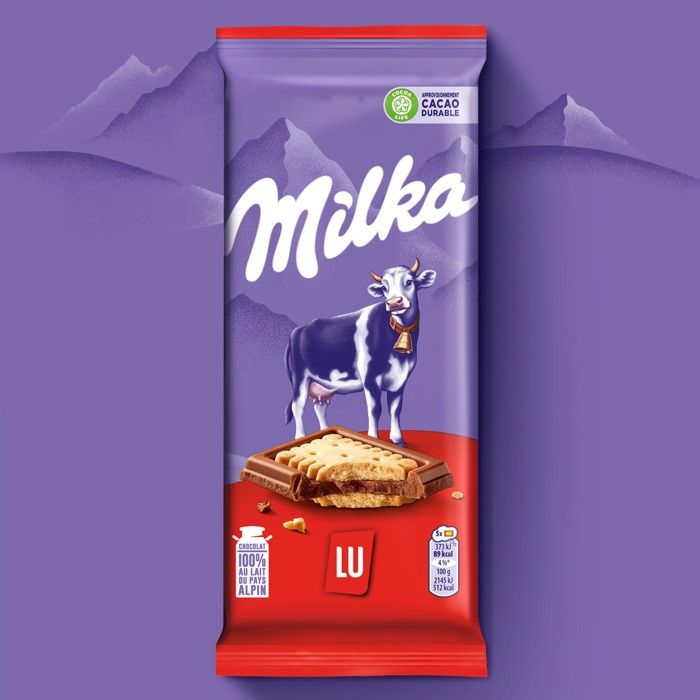 Chocolat Au Lait Et Biscuit 2x87g Milka Achat Vente Barres