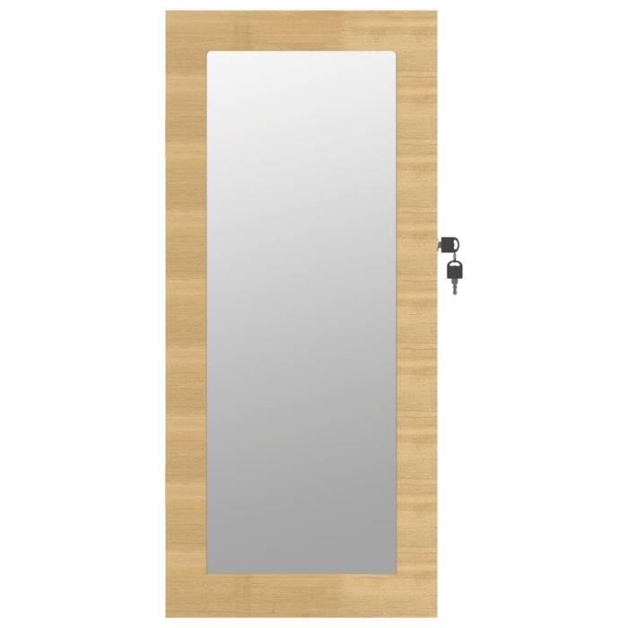 Armoire à bijoux - MOTHINESSTO - YY02416 - Miroir - Design verrouillable - 30 x 85 x 67 cm