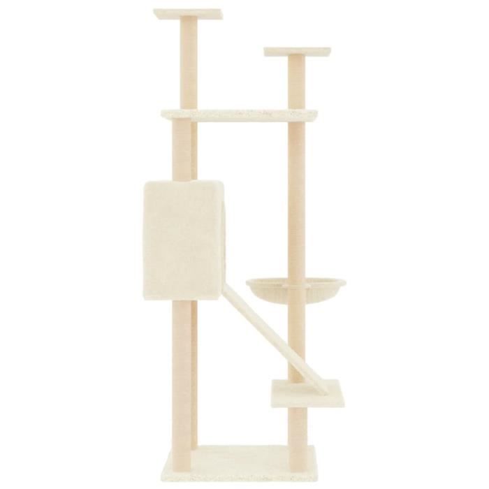 Meilleurs prix pour Arbre à chat - MOTHINESSTO - YY00764 - Crème - Bois d'ingénierie - 153 cm