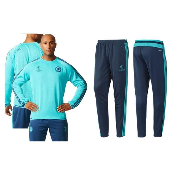 SURVETEMENT TRAINING ADIDAS CHELSEA 2016 XS bleu - Achat / Vente