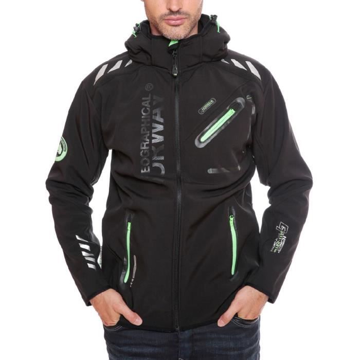 Softshell Homme Geographical Norway Rainman Noir