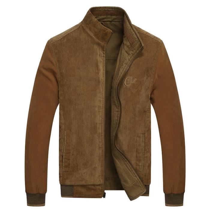 Veste velour homme on sale marron