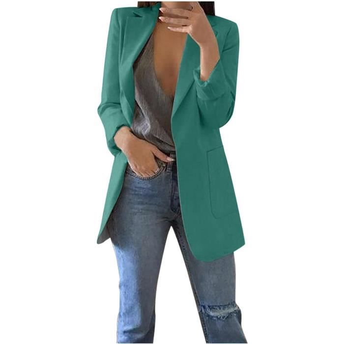 VESTE Femme Chic et Elegant Veste de Costume Sportive col