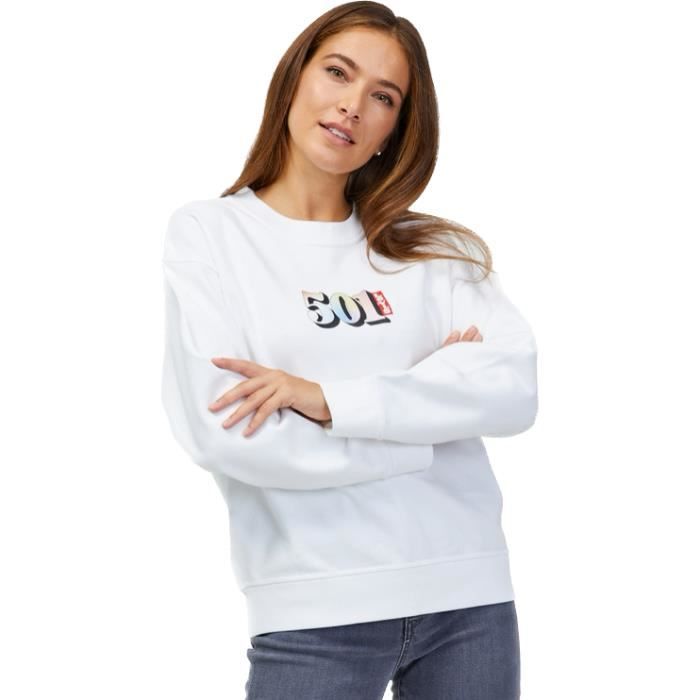 Pull Levis blanc femme