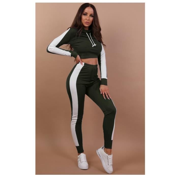 Jogging bande blanche femme clearance