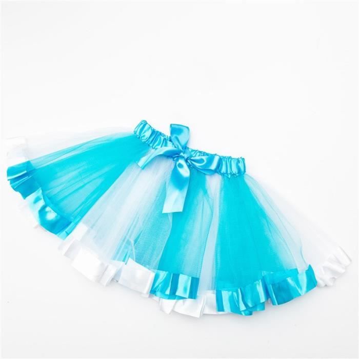 Jupe Tutu Pour Fille En Tulle - Multicolore, à Paillettes - Pour Danse, Fête, Costume Princesse - Taille élastique 2 à 8 Ans