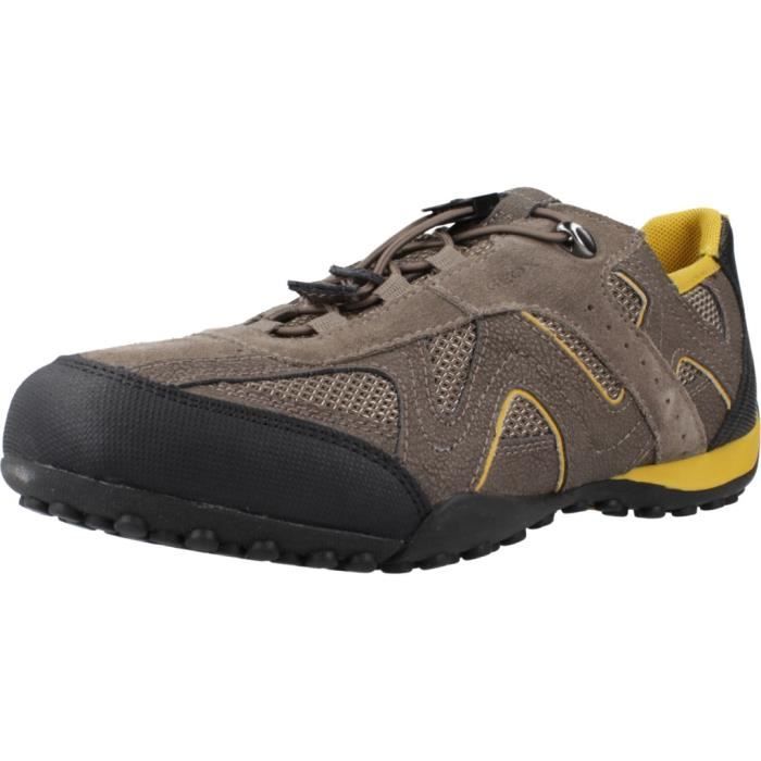 Geox Baskets GEOX UOMO SNAKE Beige - Homme - Lacets - Plat
