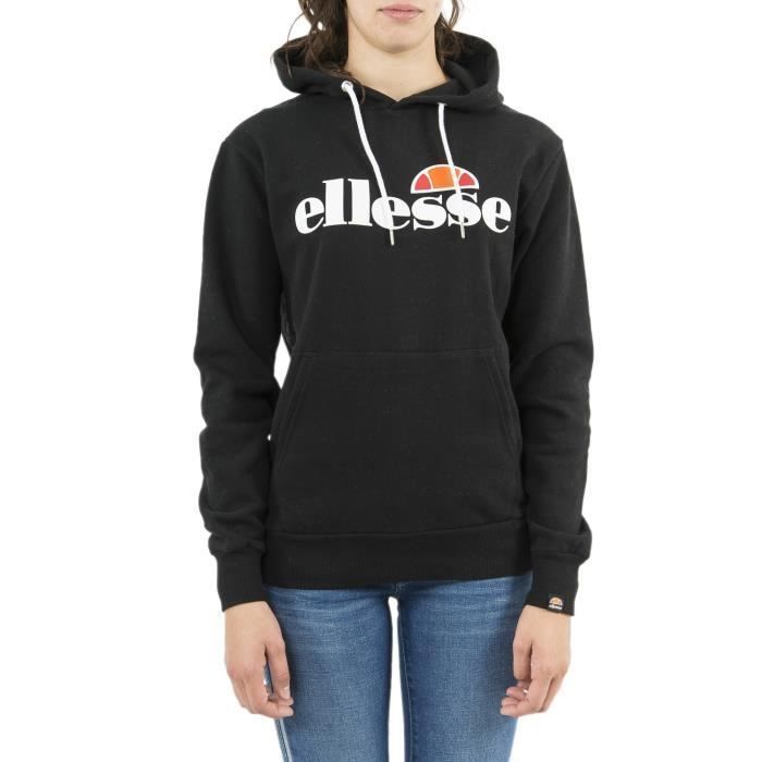 Sweat Femme Ellesse Torices Noir Manches Longues Col Montant