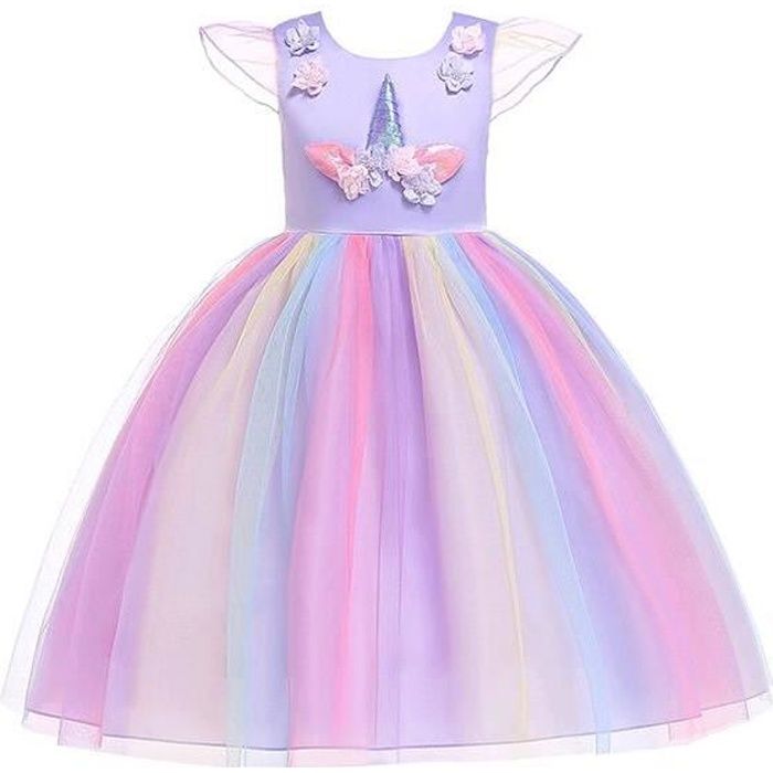 Deguisement Licorne Fille Robe De Bal Rose Rose Rose Achat