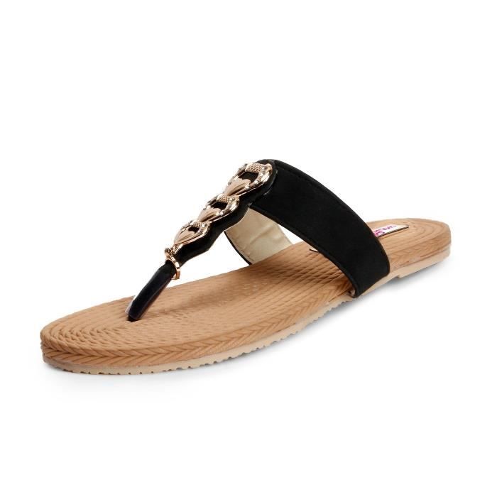 Chausson Femmes En Cuir Artificiel Noir Appartements Ssiif Taille 38 Noir Achat Vente Chausson Pantoufle Cdiscount