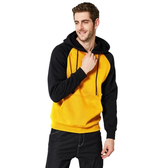 Pull jaune outlet homme marque