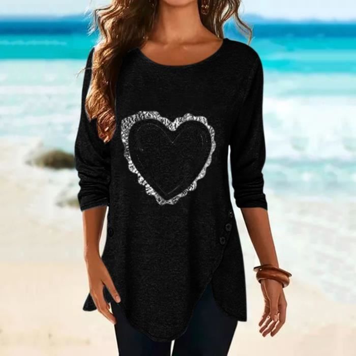 Sweatshirt Femme Chat Mignon Imprimé – Col Rond, Manches Longues, Style Décontracté Et Oversize Ultra Confort