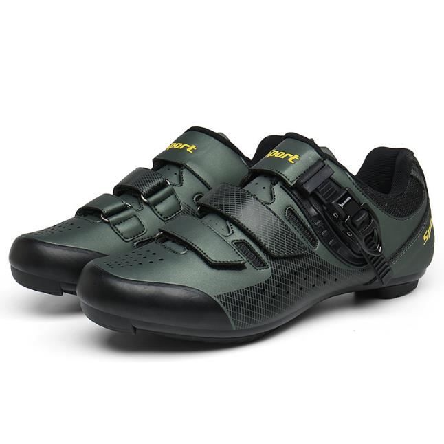 Chaussures VTT Homme Respirantes Velcro Vert Cdiscount Sport