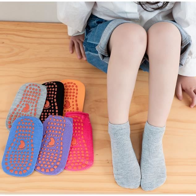 Chaussette Antiderapante Bebe Enfant 1 à 4 ans Chaussettes Lot de