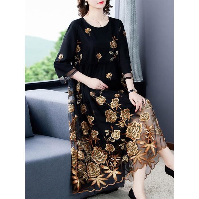 CRAZE Maille brod e robe printemps automne femmes haut de gamme a