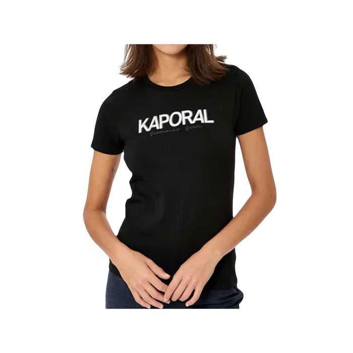 T shirt Kaporal Femme Kaporal Jasic black Kaporal Noir Coton Vetement Kaporal Noir Cdiscount Pret a Porter