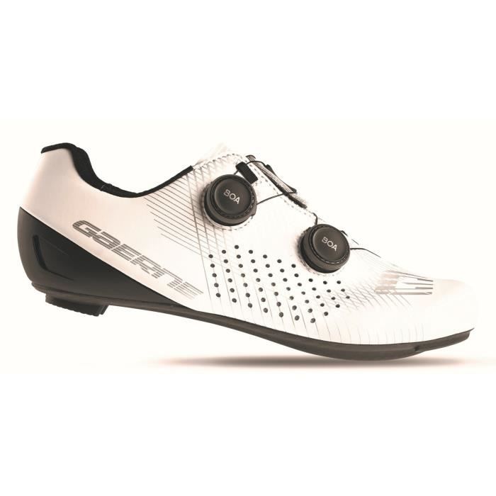 Chaussures de vélo Gaerne G-Fuga - blanc mat - 44 - Semelle en carbone - Pour homme