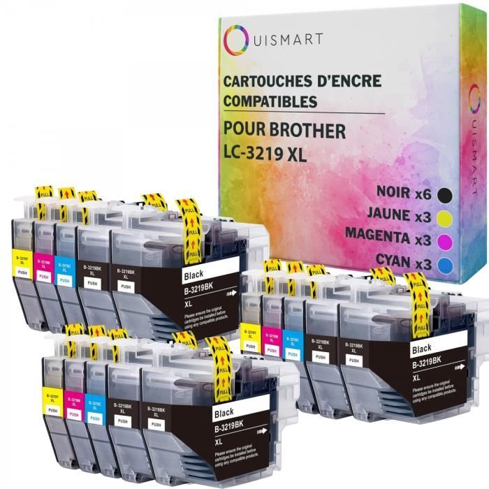 Cartouches D’encre Compatibles Brother LC3219XL – Pack Cyan, Jaune, Magenta, Noir