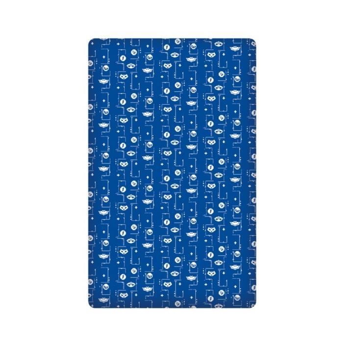 Drap housse enfant - Pyjamasques - 90 x 190 cm - Polyester - Lavable en machine - Confortable