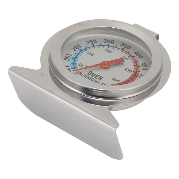 Thermomètre De Four Analogique - Acier Inoxydable, Cadran 0-400°C - Prêt Pour Fours Traditionnels, Fours à Gaz, Barbecues - Lecture Instantanée