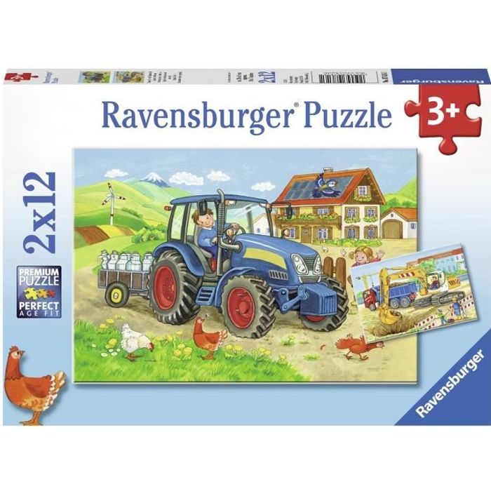 Puzzle tracteur 3 ans clearance